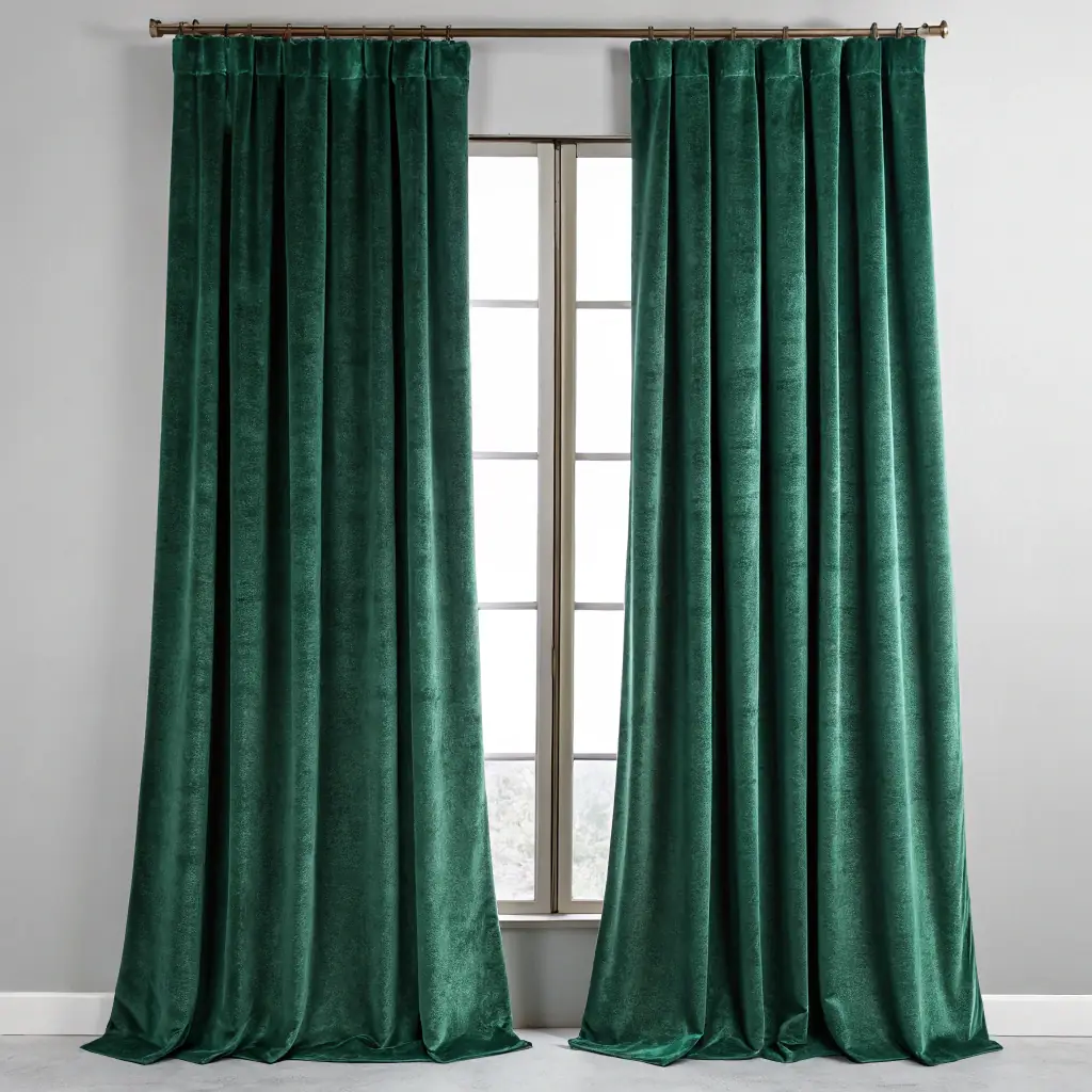 FYQON Velvet Emerald Green